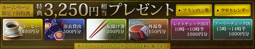 期間限定おすすめプラン